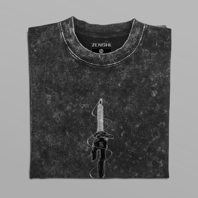 Spear of Heaven – Acid Washed Oversized T-Shirt