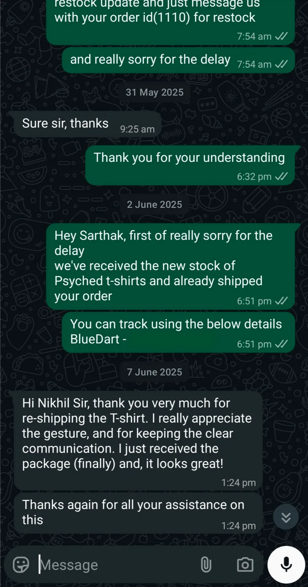 Customer testimonial 6